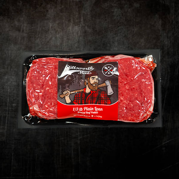 1/3 lb Plain Lean Hamburger Patties